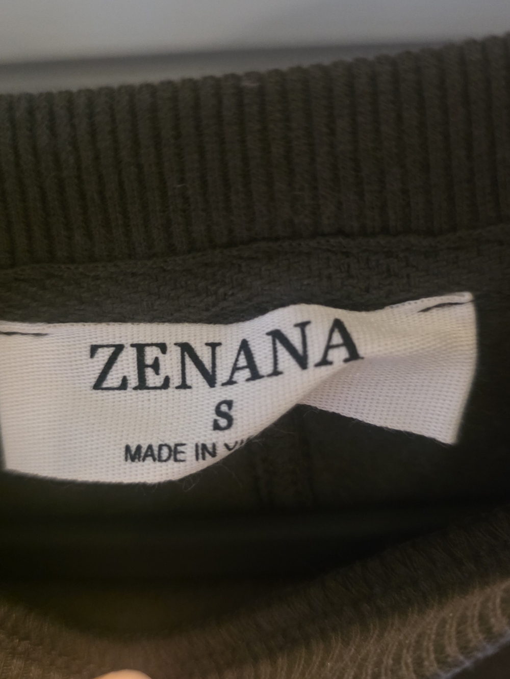 Zenana Outfitters Dark Olive Women's Sweatshirt & Jogger Set - Picture 4 of 5